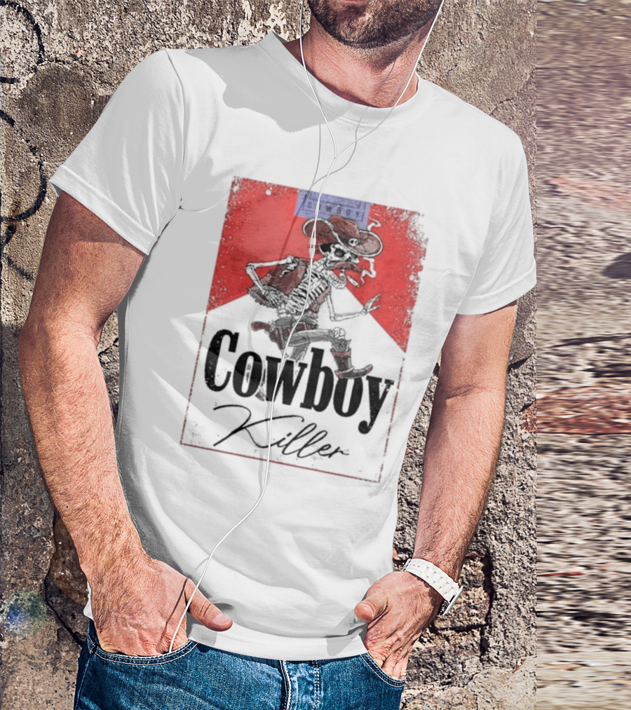 Cowboy Killer Jason Aldean Skeleton Cowboy T-Shirt