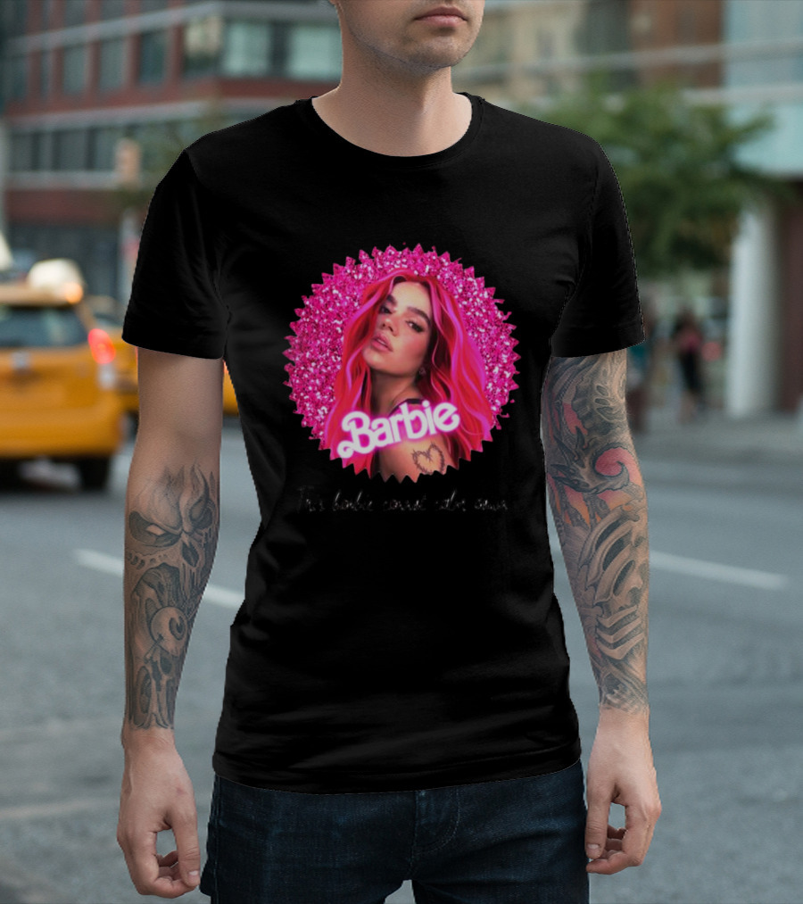 Karol G Barbie Glitter Portrait This Barbie Cannot Calm Down T-Shirt