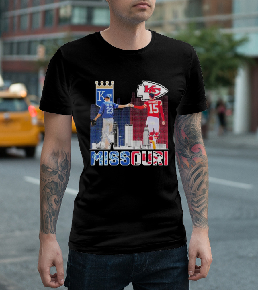 Missouri Kansas City Chiefs Mahomes Royals Greinke T-Shirt