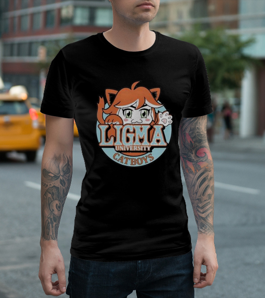 Ligma University Catboys Professor Lando Cat Ear Anime T-Shirt