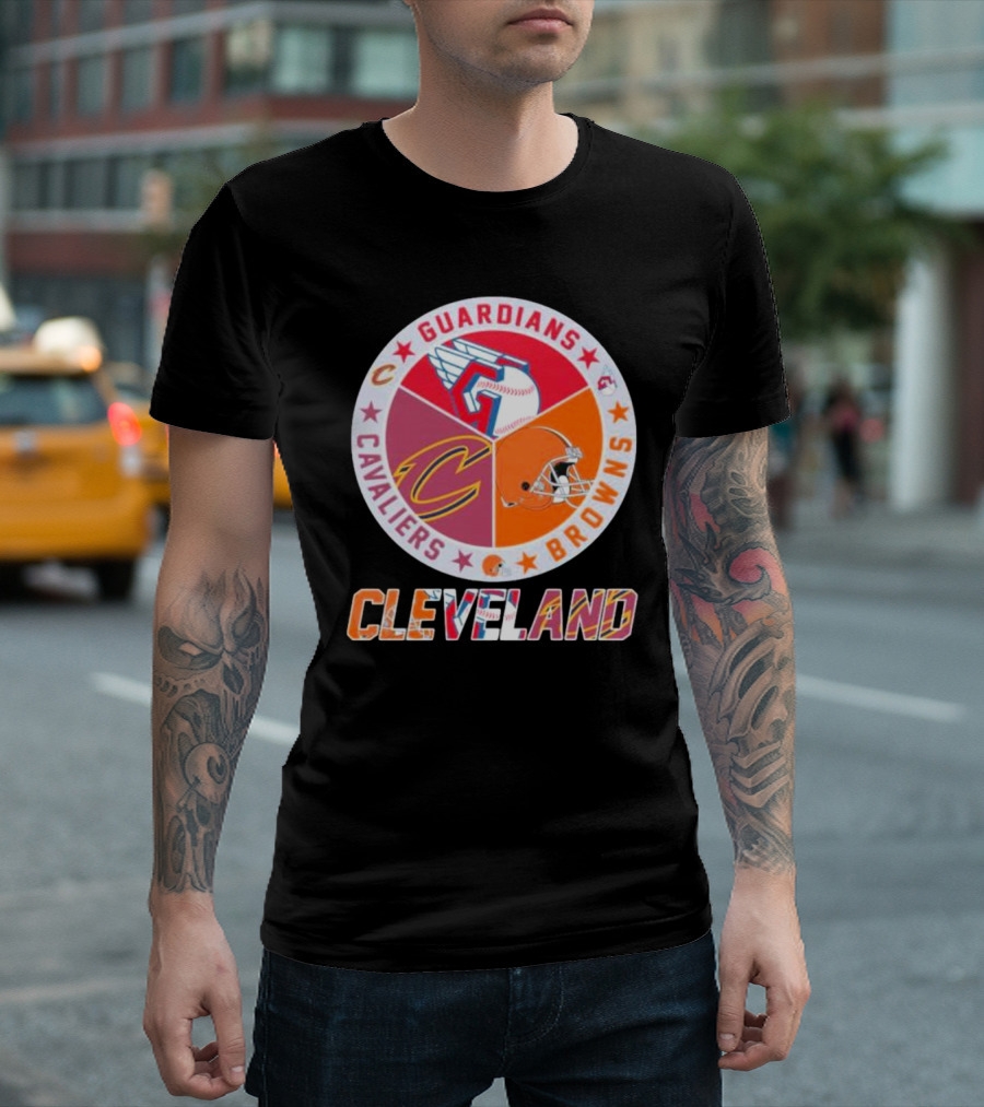 Cleveland Cavaliers Guardians Browns T-Shirt