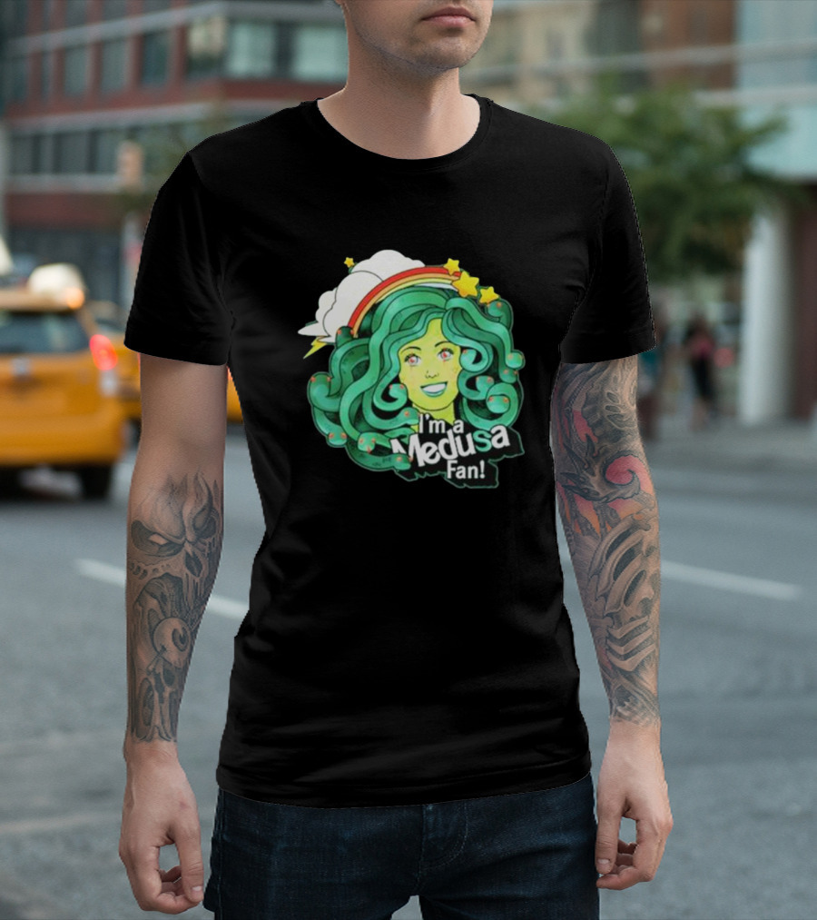 I'm A Medusa Fan Rainbow Stars Clouds T-Shirt