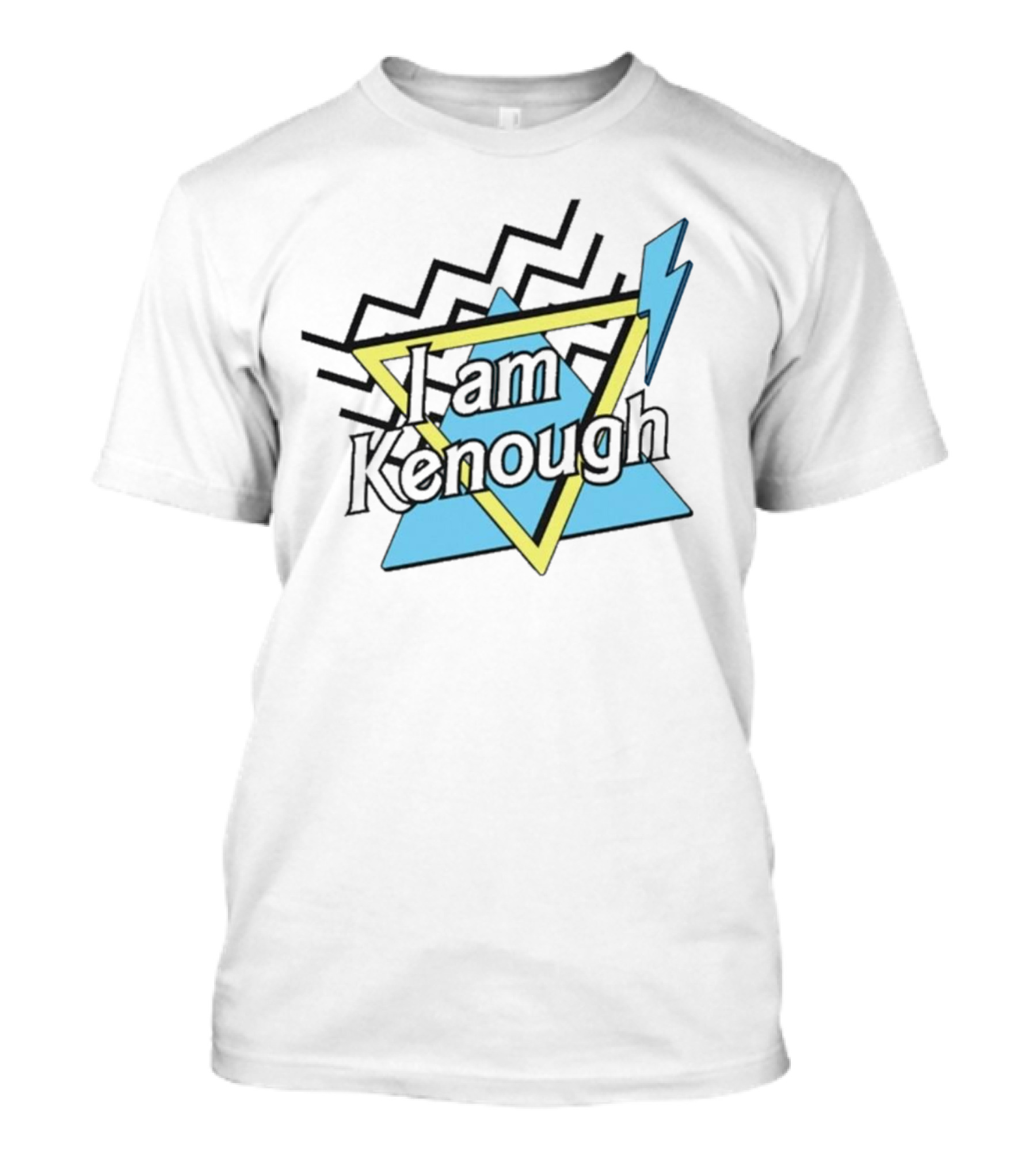 Kenough I Am Kenough Barbie Movie Triangle Lightning T-Shirt
