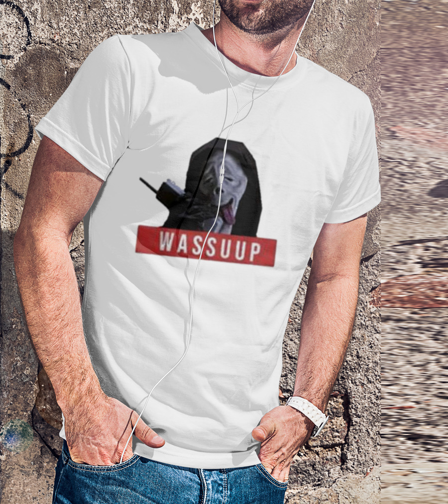 Wassup Ghostface Parody New Skeleton T-Shirt