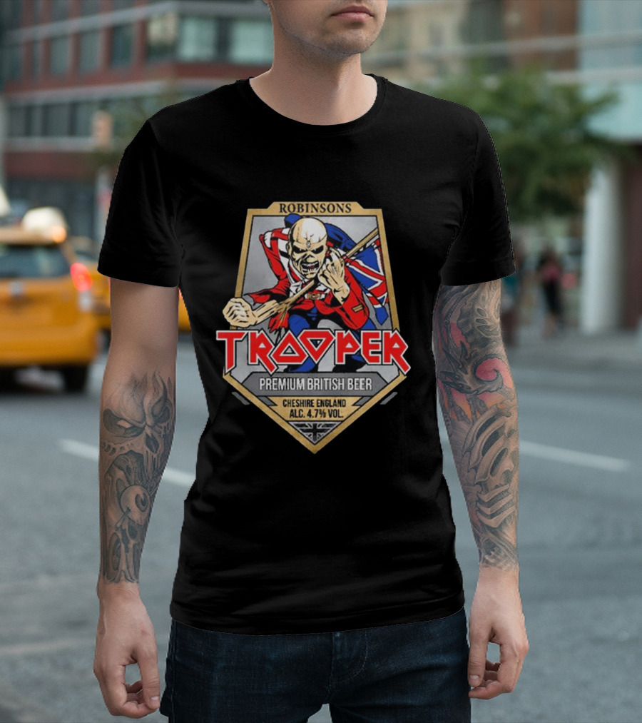 Robinsons Trooper Premium British Beer Cheshire England 4.7% Vol T-Shirt