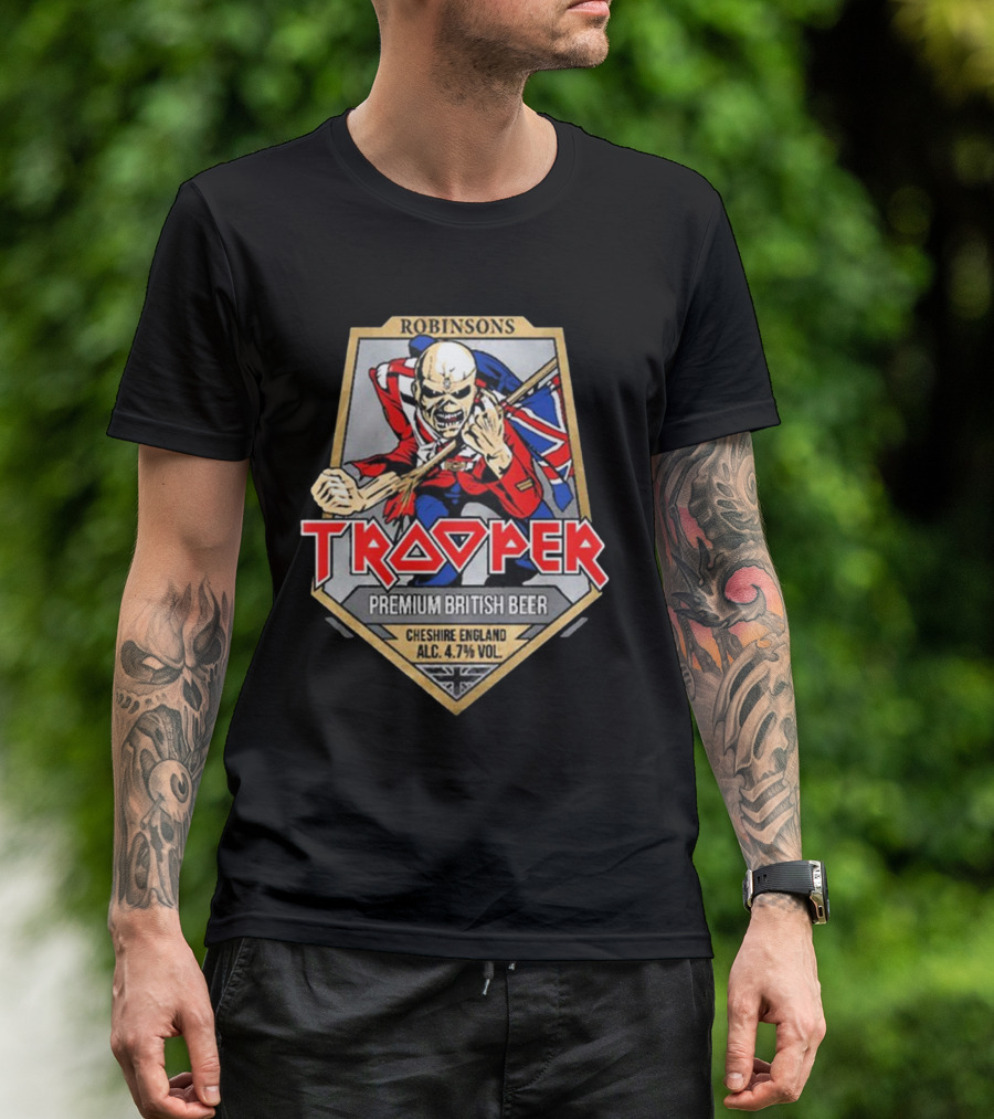 Robinsons Trooper Premium British Beer Cheshire England 4.7% Vol T-Shirt