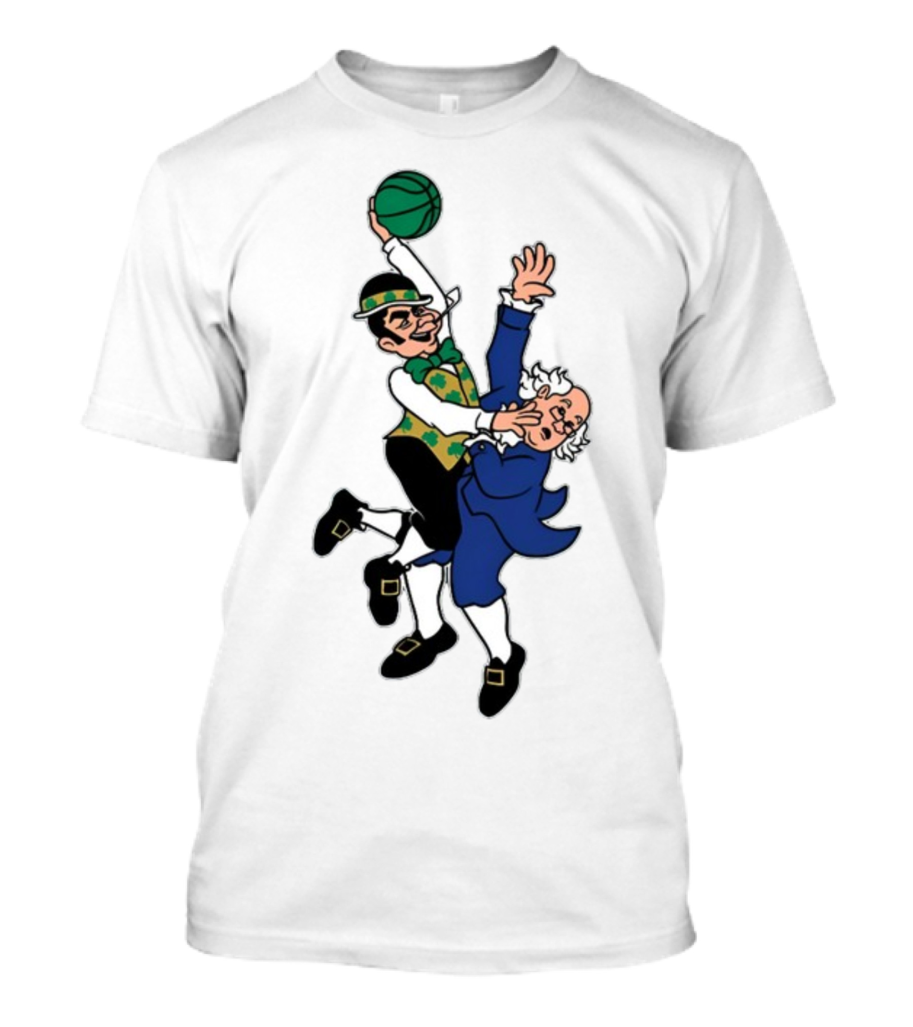 Boston Basketball Iconic Dunk Humor T-Shirt