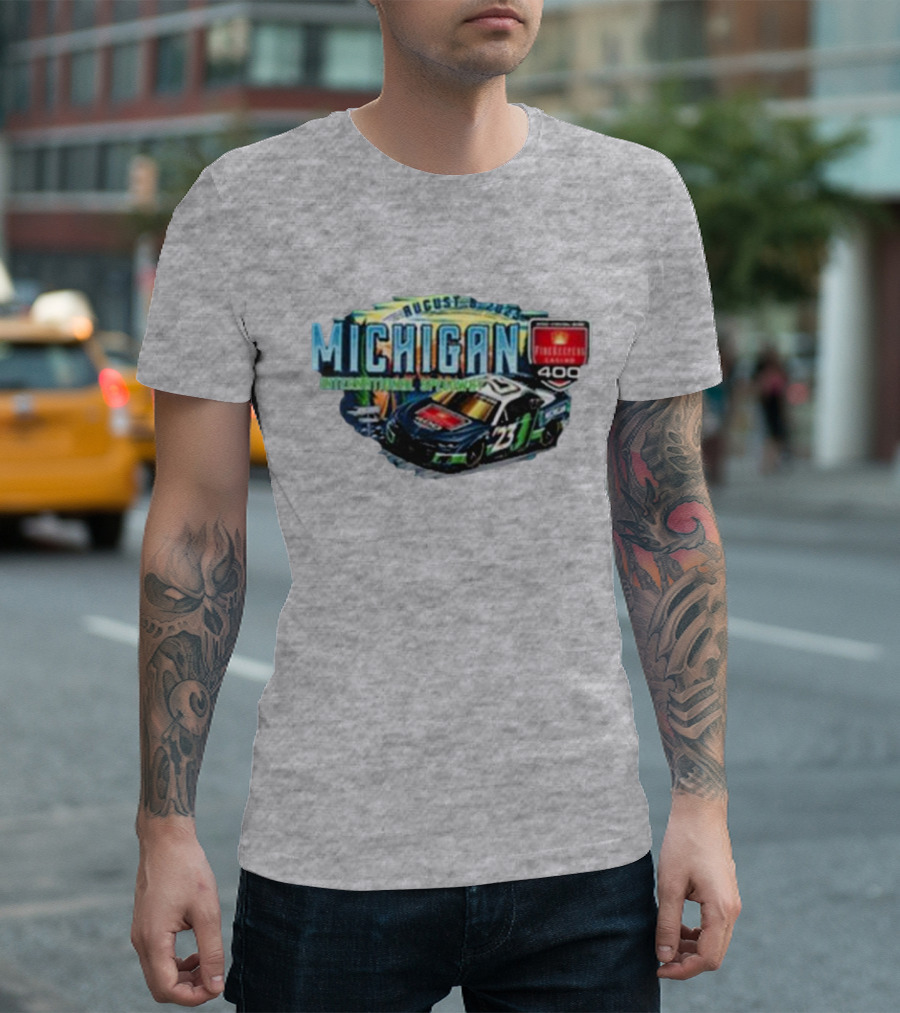 August Michigan International Speedway FireKeepers Casino 400 Race Car 23 T-Shirt