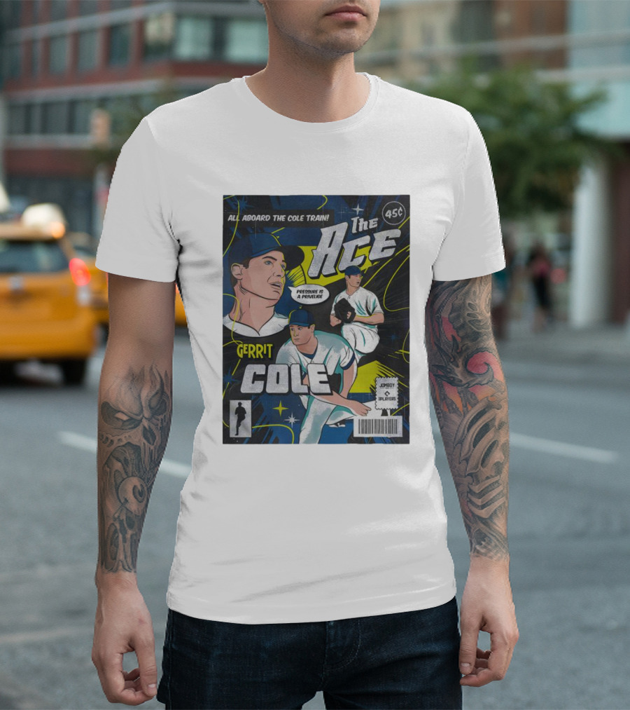 All Aboard the Cole Train The Ace Gerrit Cole Comic Cover 45c Pitcher's Privilege T-Shirt