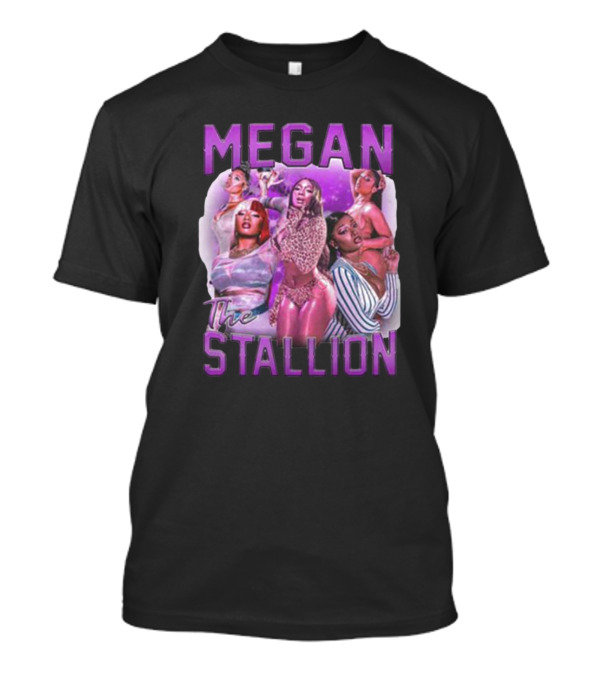 Megan Thee Stallion Bold Iconic Portrait Collage T-Shirt