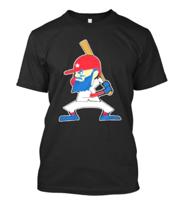 Fighting Phil Baseball Character Retro Cartoon T-Shirt