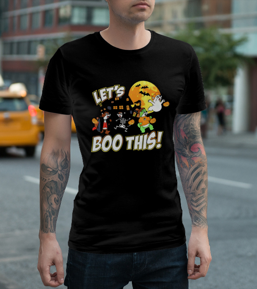 Buc-ee's Halloween Let's Boo This Full Moon Ghosts and Monsters T-Shirt