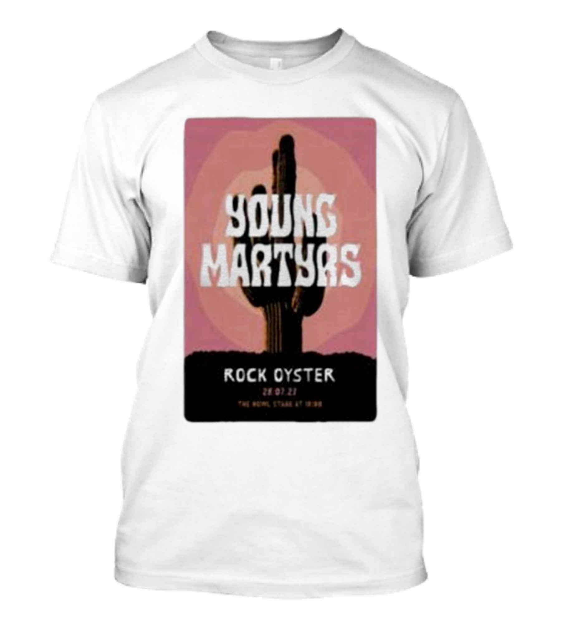 Young Martyrs Rock Oyster 28.07.23 The Howl Stage At 18:00 T-Shirt