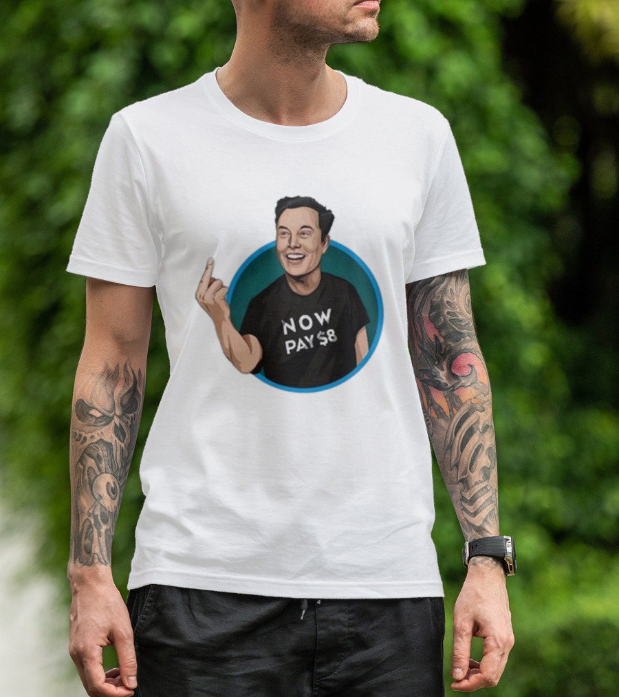 Elon Musk Now Pay $8 Circle Gesture T-Shirt