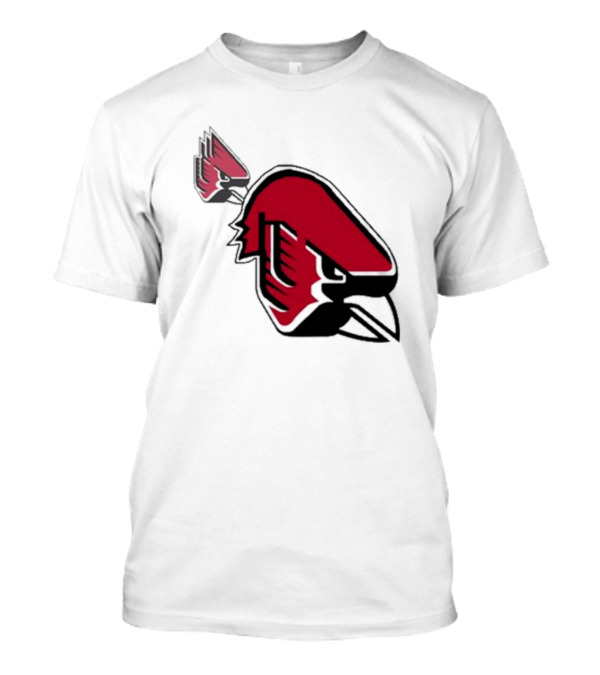 Ball State Cardinal With A Mustache Logo Concept T-Shirt