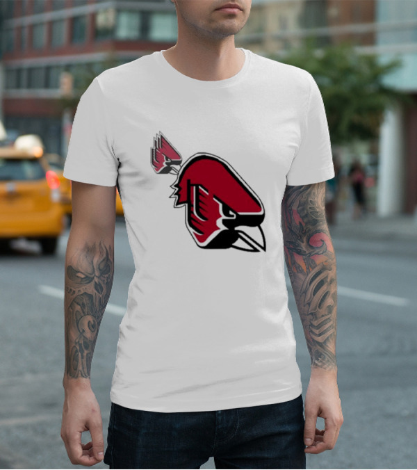 Ball State Cardinal With A Mustache Logo Concept T-Shirt