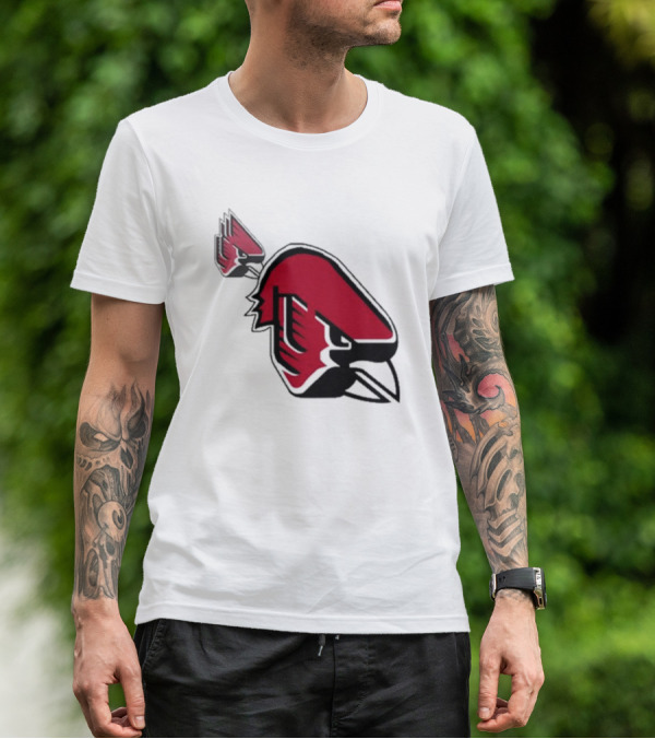 Ball State Cardinal With A Mustache Logo Concept T-Shirt