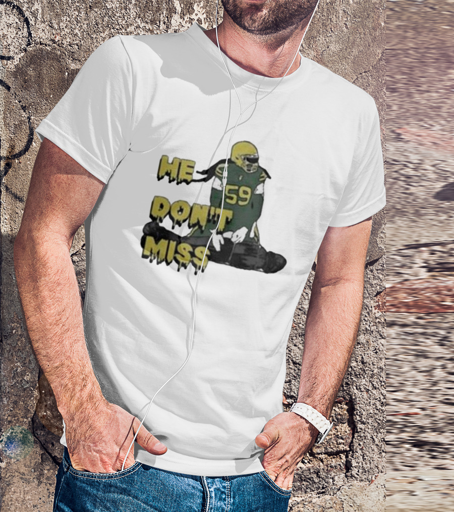 Campechecollective He Don’t Miss Campbell Linebacker 59 T-Shirt