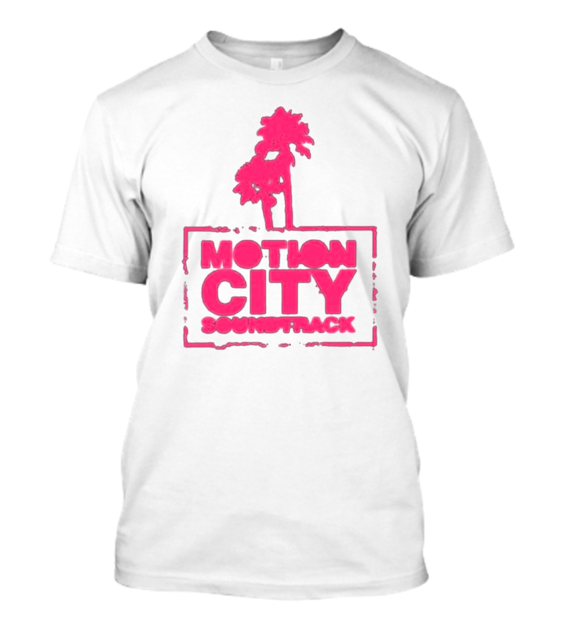 Motion City Soundtrack Pink Palm Tree T-Shirt