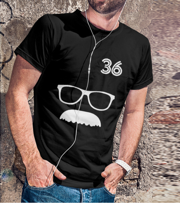 Trending Jays Fans Wearing 36 Davis Schneider Glasses And Moustache T-Shirt