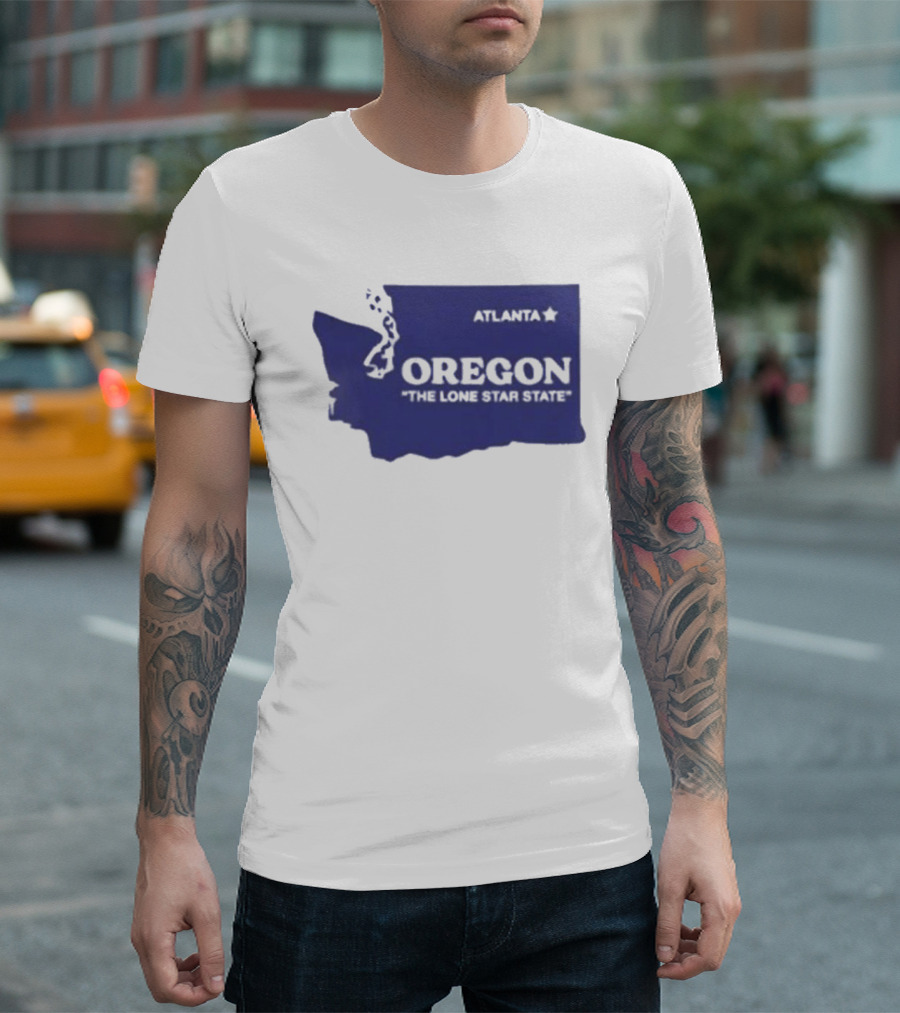 Washington State Oregon The Lone Star State Funny Pacific Northwest Meme T-Shirt