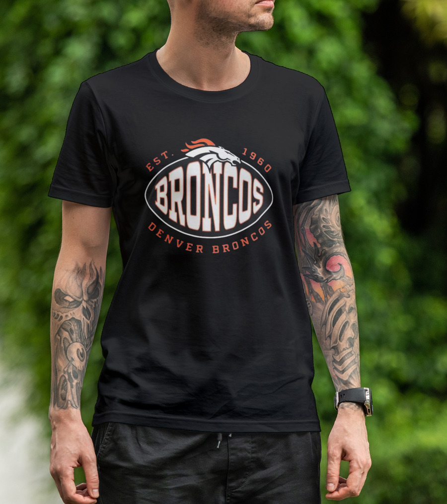 Denver Broncos BRONCOS EST 1960 NFL Trap Boss X T-Shirt