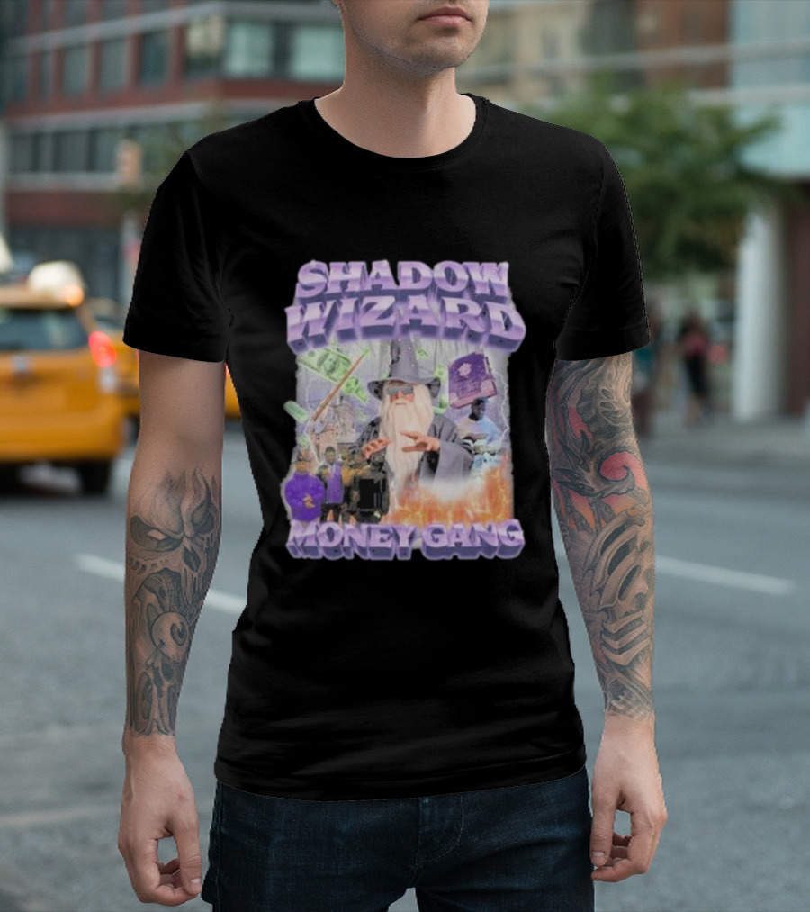Shadow Wizard Money Gang Swagstimulus Magical Power Dollar Vibes T-Shirt
