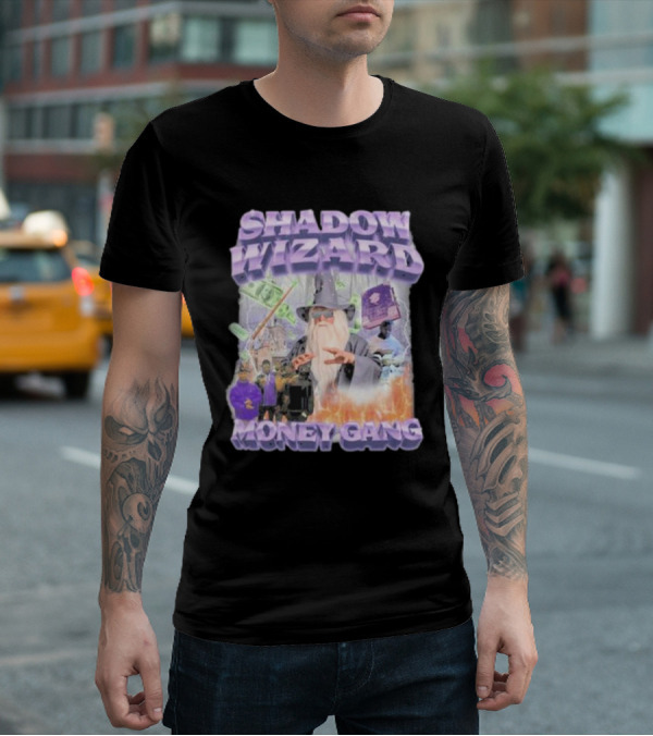 Shadow Wizard Money Gang Swagstimulus Magical Power Dollar Vibes T-Shirt