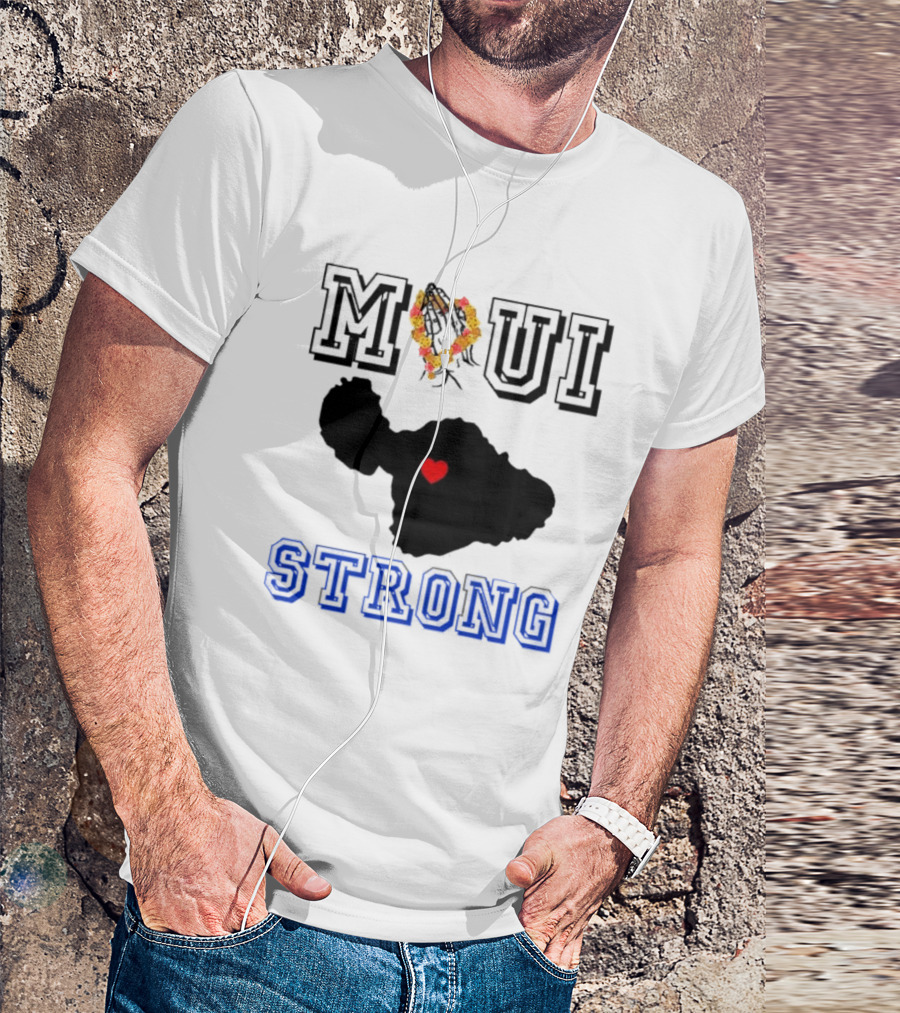 Maui Strong Support Hawaiian Island Lahaina Sunset Summer T-Shirt