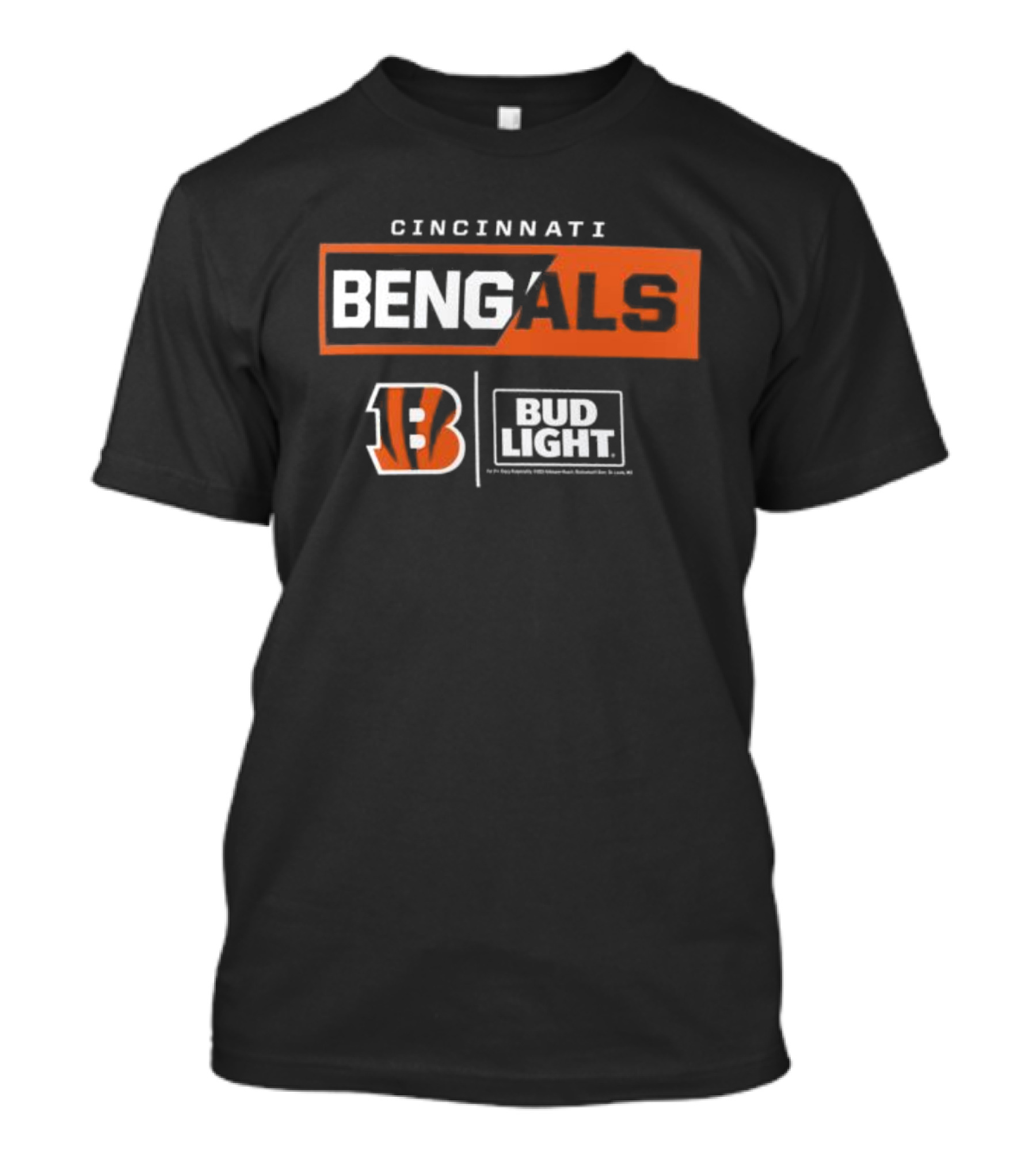 Cincinnati Bengals B Bud Light NFL Merchandise T-Shirt