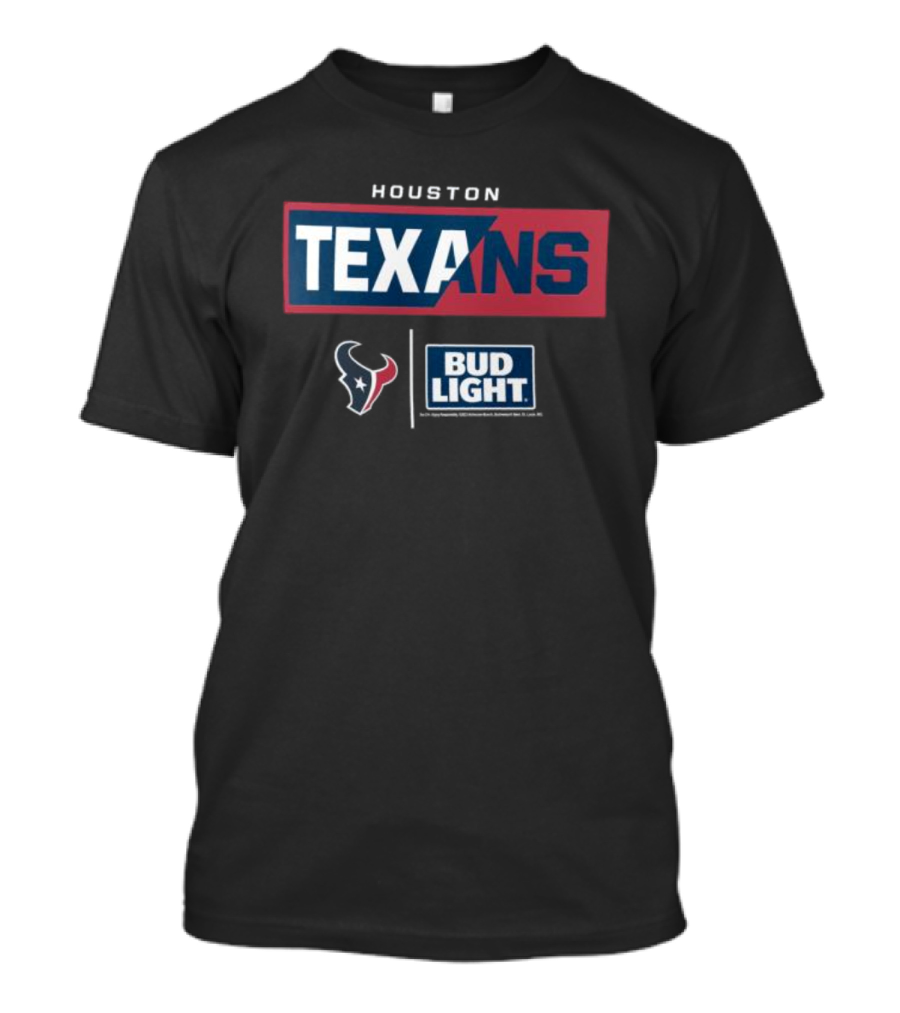 Houston Texans Texans NFL Bud Light T-Shirt