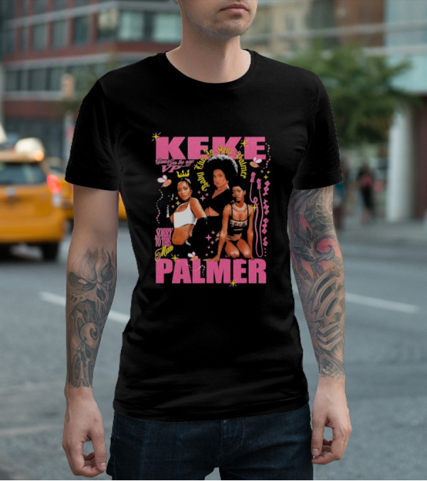 Keke Palmer Sorry To This Man Stylish Design Neon Icons T-Shirt