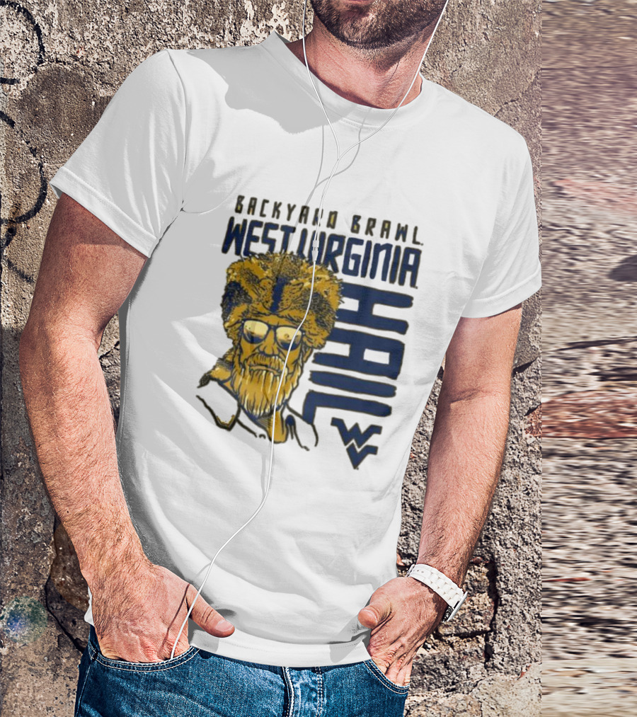 Backyard Brawl West Virginia Hail WVU Mountaineer T-Shirt