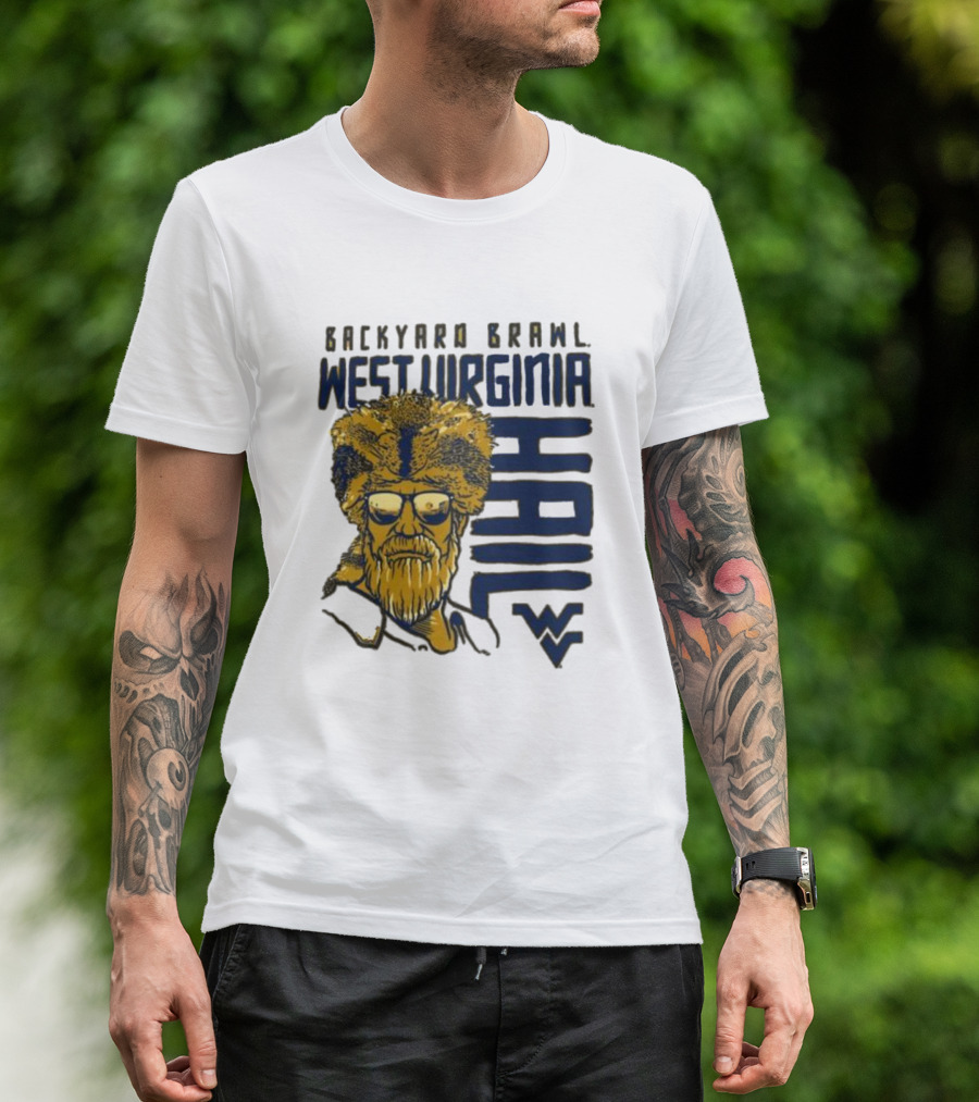 Backyard Brawl West Virginia Hail WVU Mountaineer T-Shirt