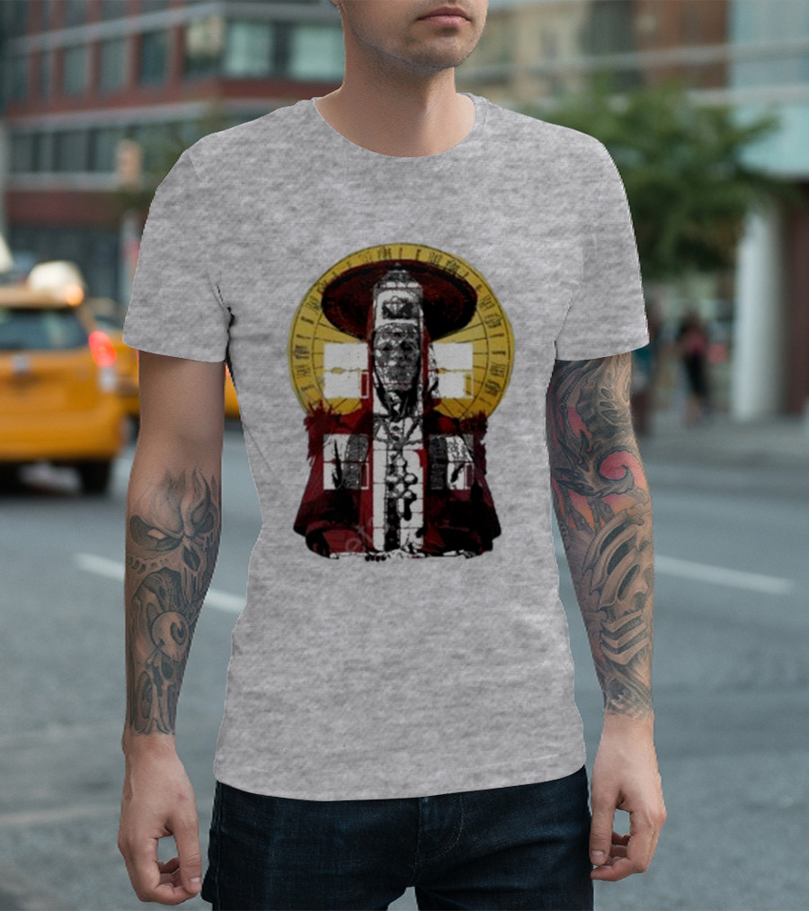 Dozens Of Rebel Moon Roman Numeral Halo Clergyman T-Shirt