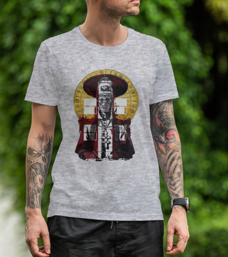 Dozens Of Rebel Moon Roman Numeral Halo Clergyman T-Shirt