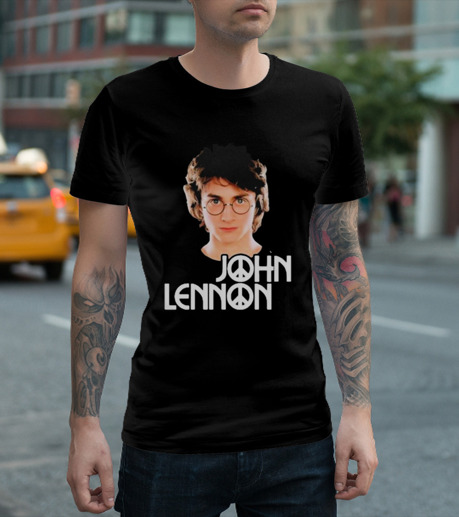 John Lennon Shitheadsteve Peace Symbol Glasses T-Shirt