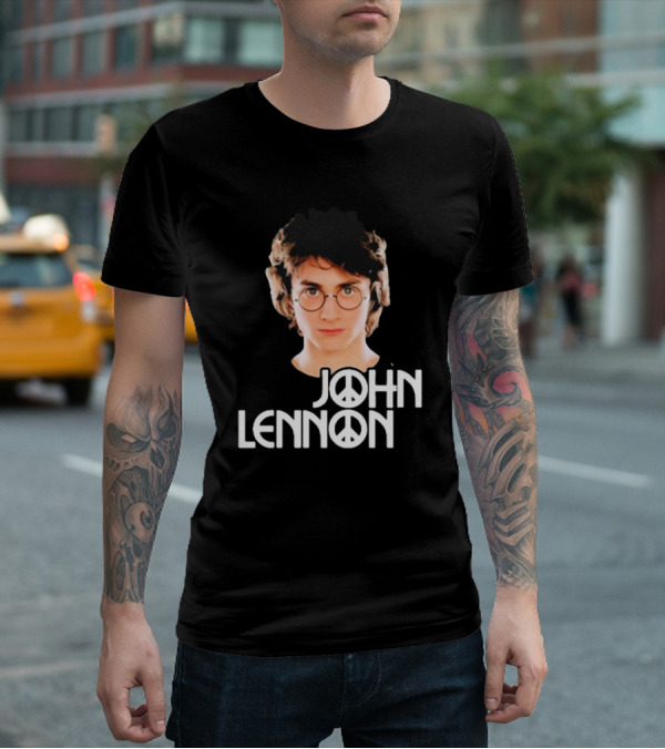 John Lennon Shitheadsteve Peace Symbol Glasses T-Shirt