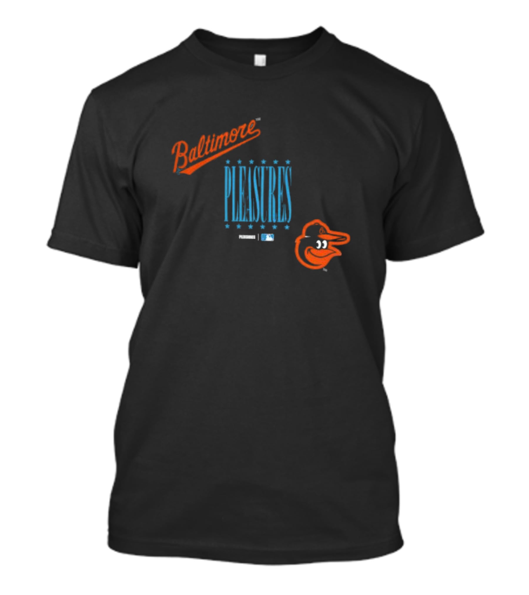 Baltimore Orioles PLEASURES MLB Collaboration T-Shirt