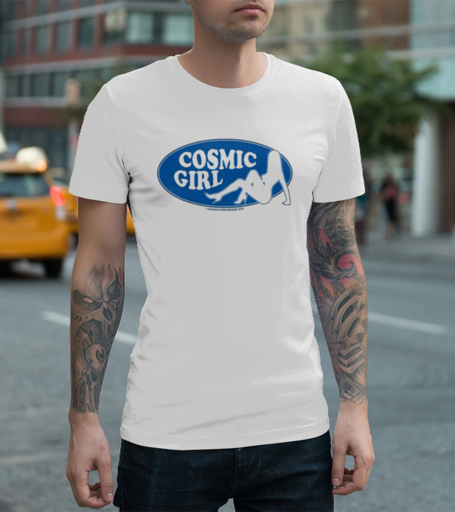 Danahleya Wearing Jasper Cunningham Cosmic Girl T-Shirt