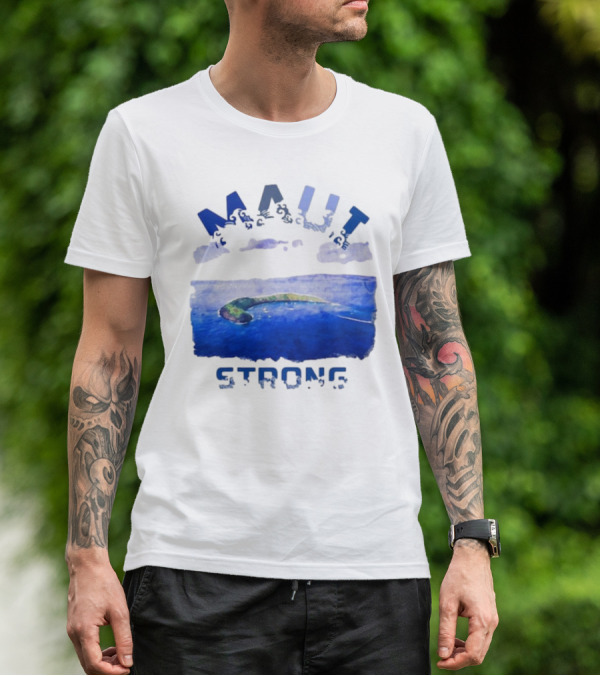 Maui Strong Lahaina Vintage Coastal Landscape T-Shirt