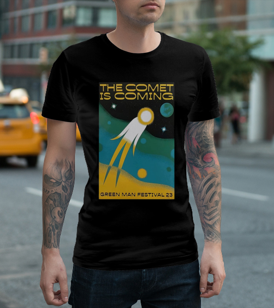 The Comet Is Coming Green Man Festival 23 Galaxy T-Shirt