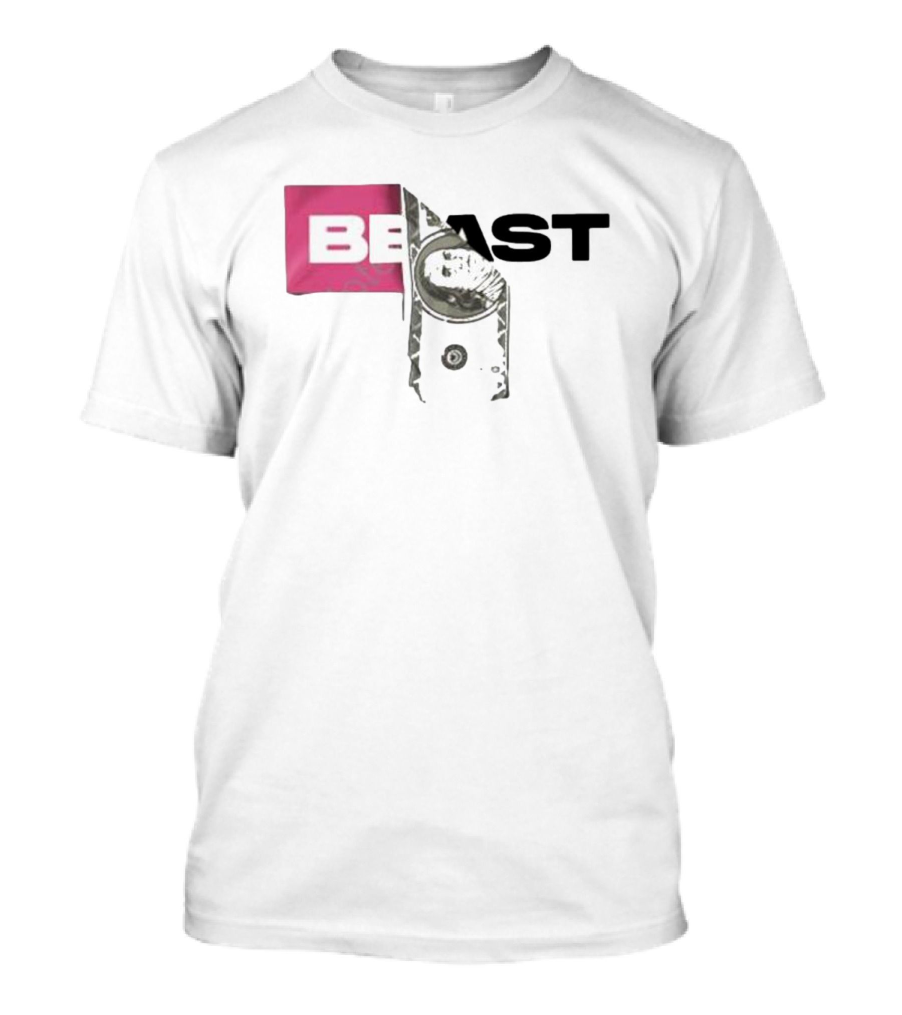 BEAST Dollar Bill Ss Black Pink T-Shirt