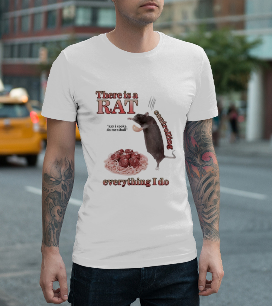 There Is A Rat Controlling Everything I Do Ayy I Cooka Da Meatball T-Shirt