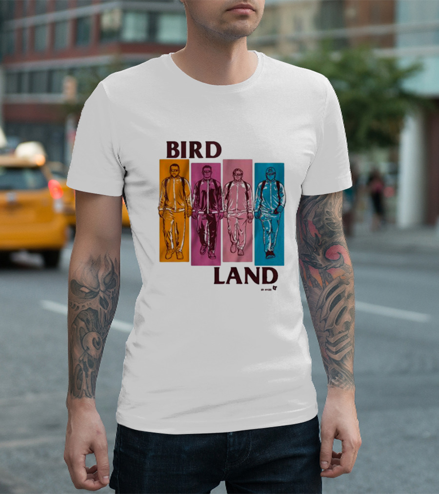 BIRDLAND BROS WALKING COLOR PANELS T-Shirt