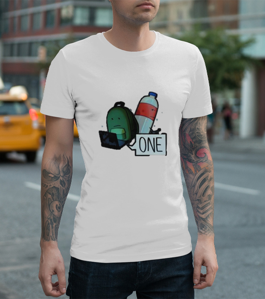 ONE Mystery Solvers Backpack And Bottle T-Shirt