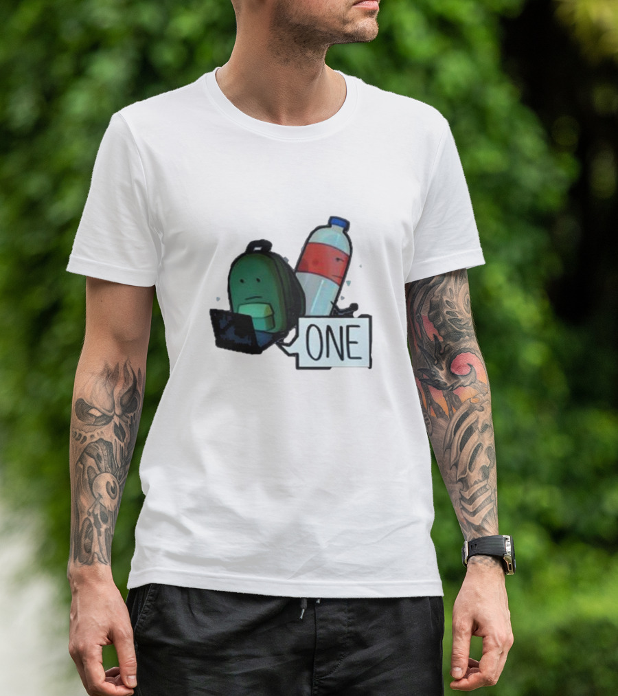 ONE Mystery Solvers Backpack And Bottle T-Shirt