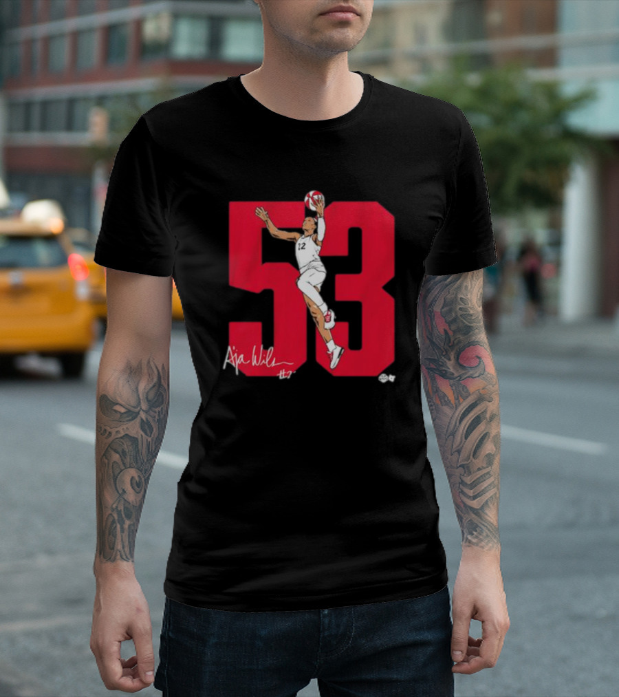 A’ja Wilson Signature 53 Basketball Dunk 12 T-Shirt