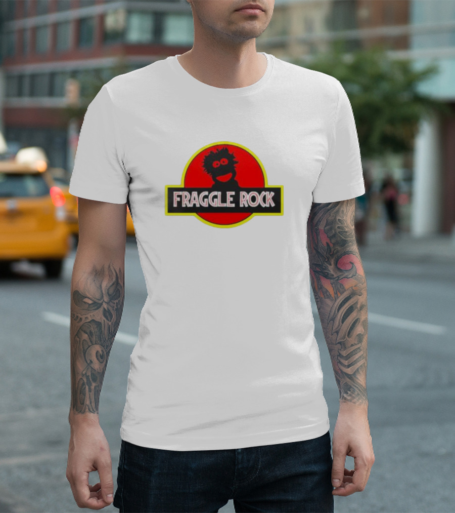 Craig Baird Fraggle Rock Jurassic Park Logo Mashup T-Shirt