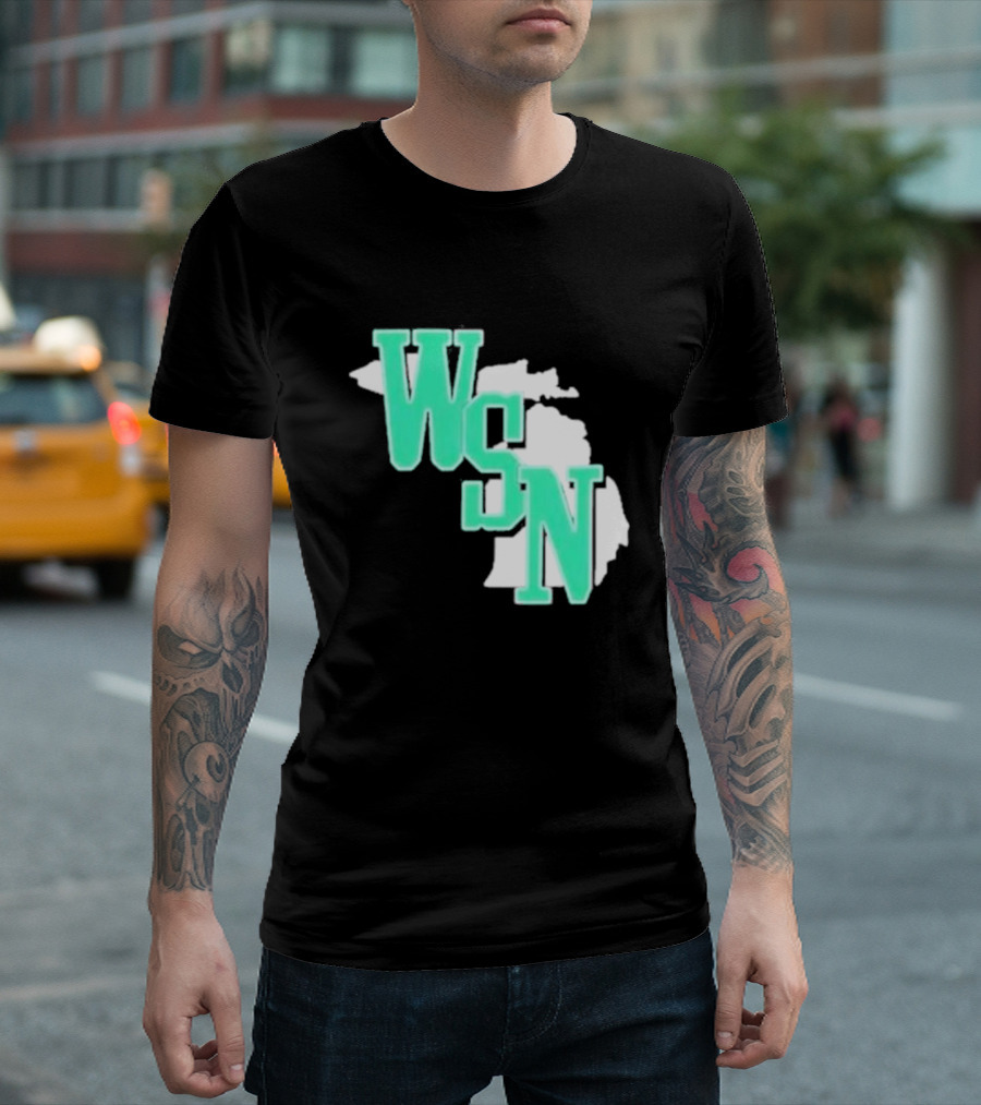 WSN Woodward Sports Michigan Text T-Shirt